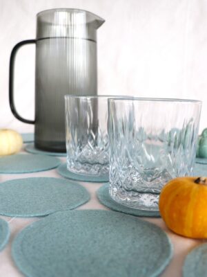 Untersetzter klein aqua