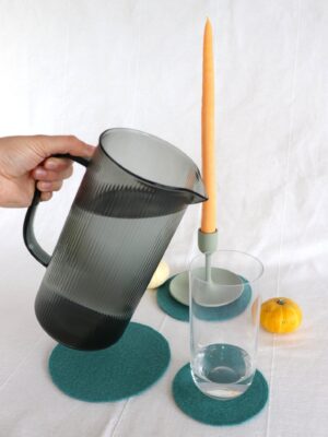 Untersetzter groß jade