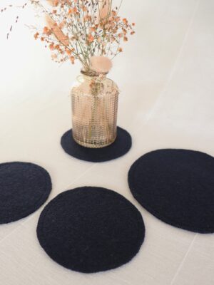 Untersetzter groß dunkelblau