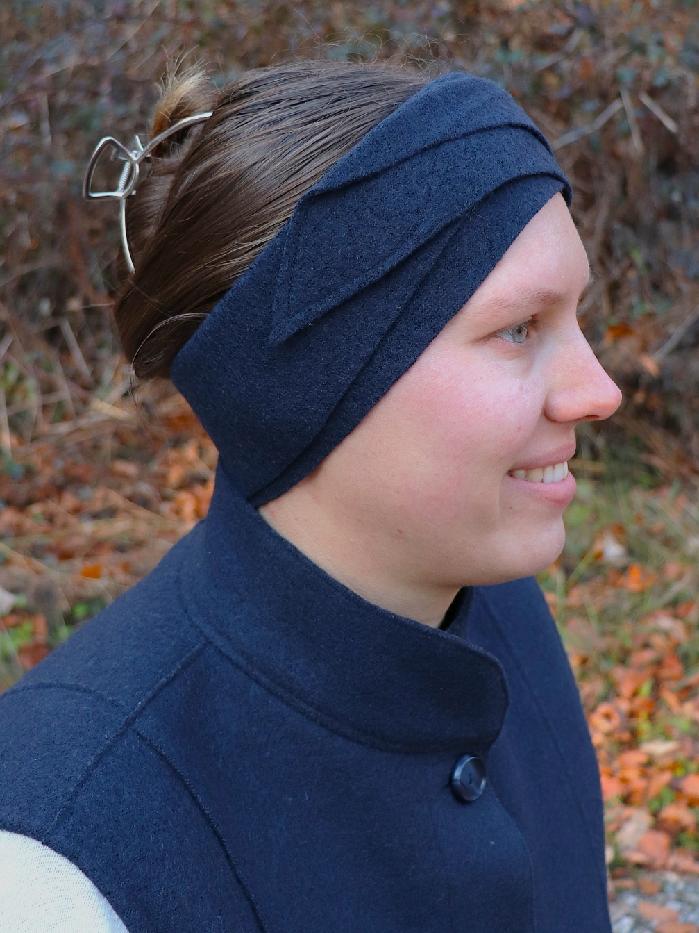 Stirnband dunkelblau – Bild 2