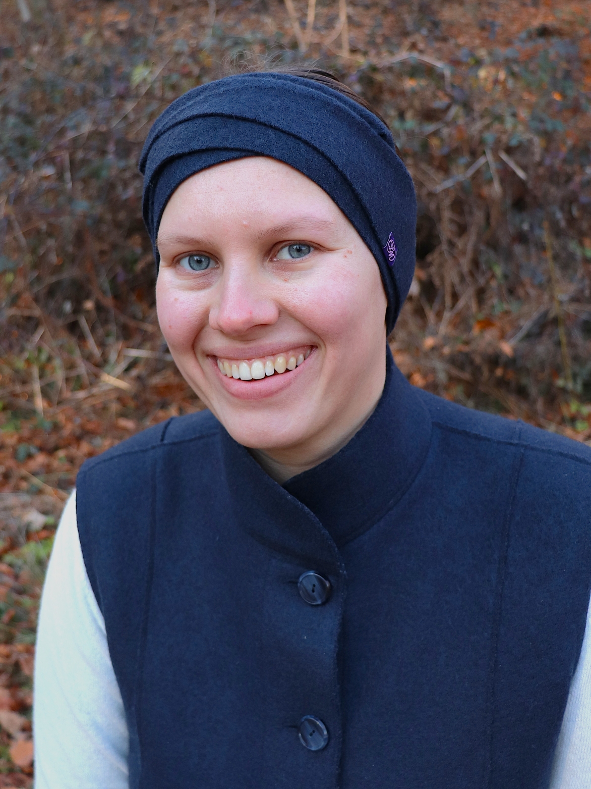 Stirnband dunkelblau – Bild 3